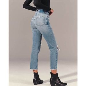 Abercrombie & Fitch jeans ultra high rise ankle straight size 28